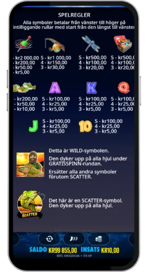 Utbetalningstabell och spelregler
